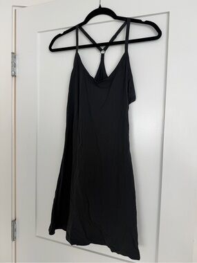 Outdoor Voices Black Strappy Workout Dress